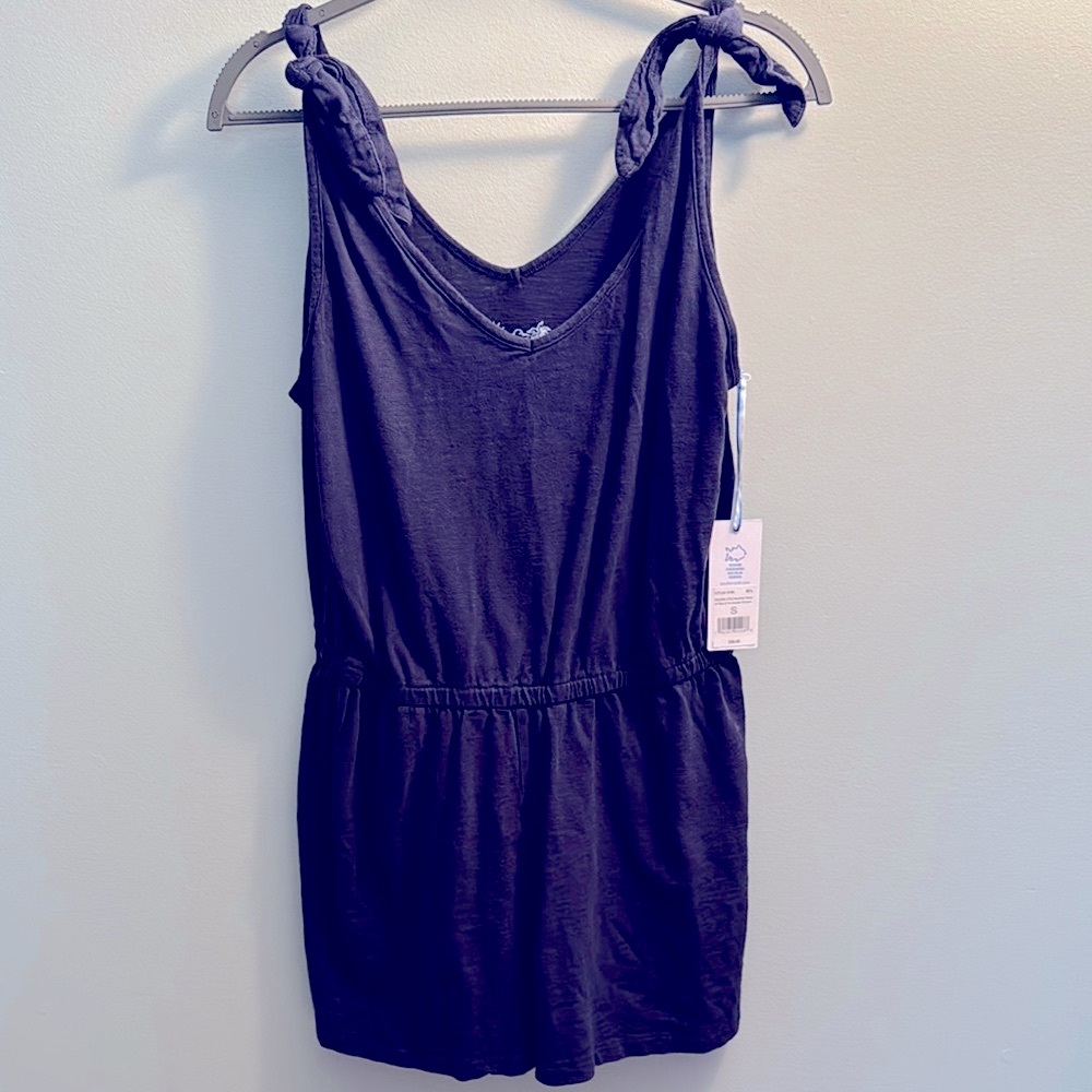Super Cute 🥰 Southern Tide Nautical Navy Tillie Tie Shoulder Romper